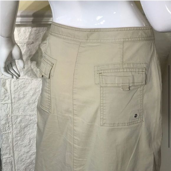 L. L. Bean Khaki Cotton Skirt - Picture 4 of 5